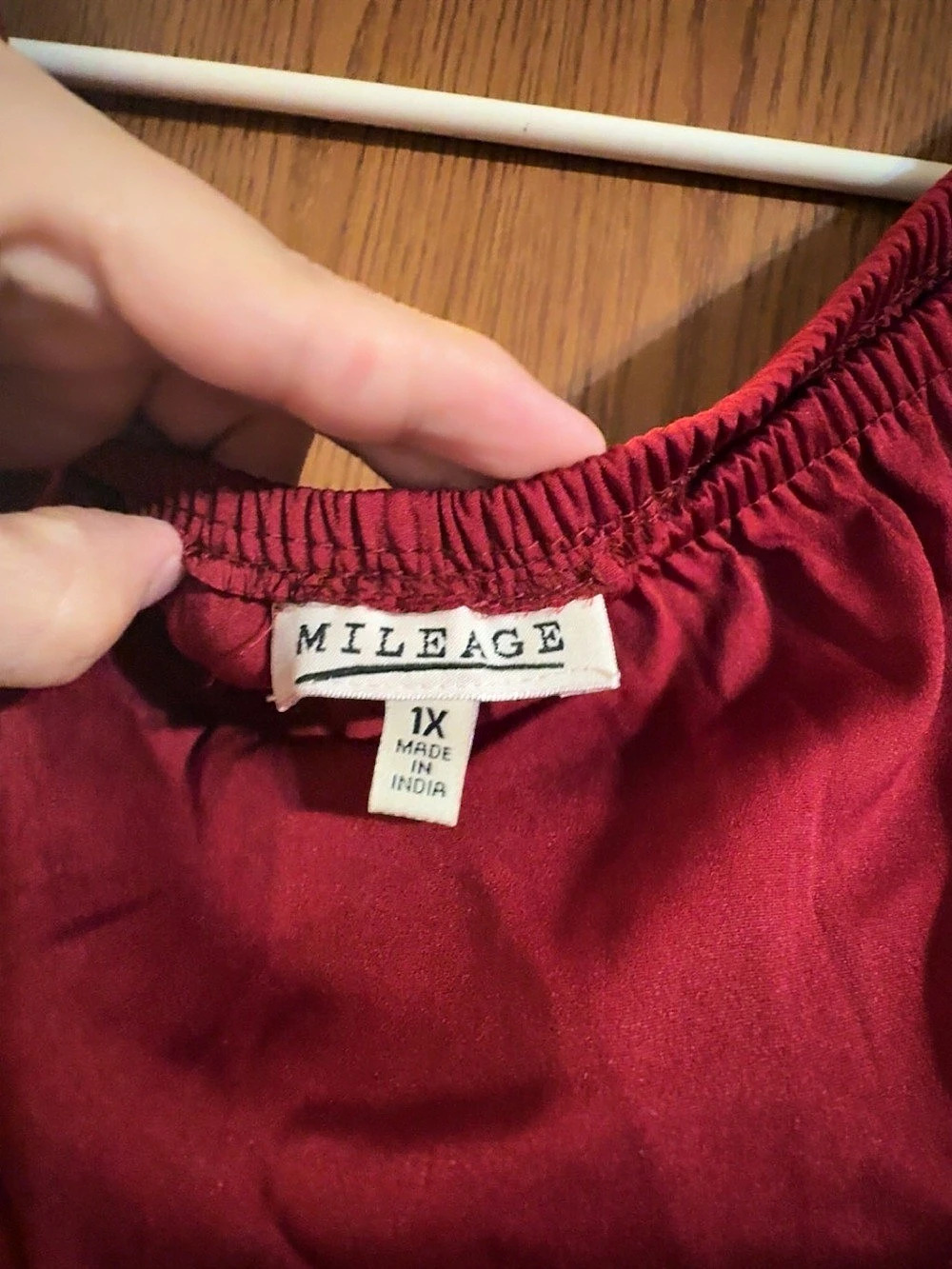 Mileage Off-Shoulder Ruffle Blouse - Picture 3 of 3